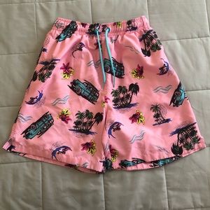 ✨4/$25✨ Men’s pink Hawaiian swimming shorts